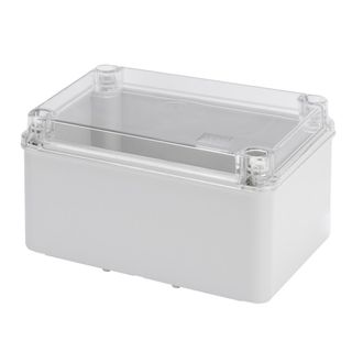 Enclosure PVC Clr Lid+Grey Body Hiwall 380x300x170