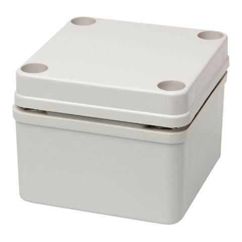 Enclosure ABS Grey Body Grey Screw Lid 75x105x55