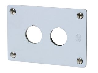 Flush Mounting Plate for Pushbuttons 2 Hole