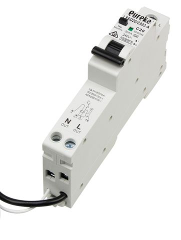 RCBO EUREKA 1 Pole 25A C Curve 10kA 10mA