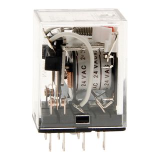 Relay Square Pin 2 Pole 24VDC 8 Pin 10A with LED