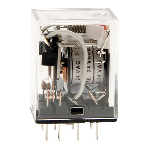 Relay Square Pin 4 Pole 24VAC 11 Pin 10A with LED