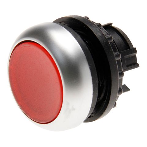 Pushbutton Illuminated Stay Put Red