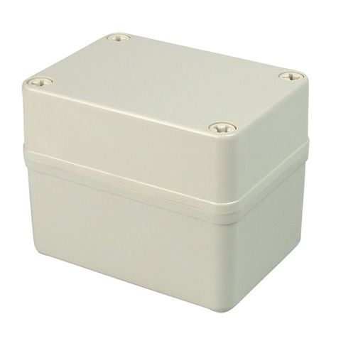 Enclosure Poly Grey  Body - Screwed lid 80x110x45