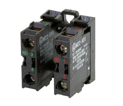 Contact Block with Adaptor 1N/O 1 N/C