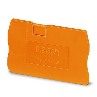 ST Terminal End Cover 2.5mm orange