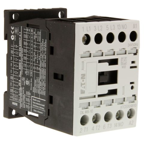 Contactor Eaton 4kW 24VDC 1 N/O