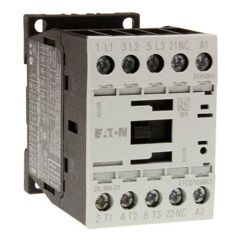 Contactor Eaton 4kW 24VDC 1 N/C