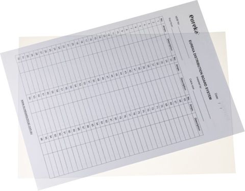 MDB Plastic Schedule card cover