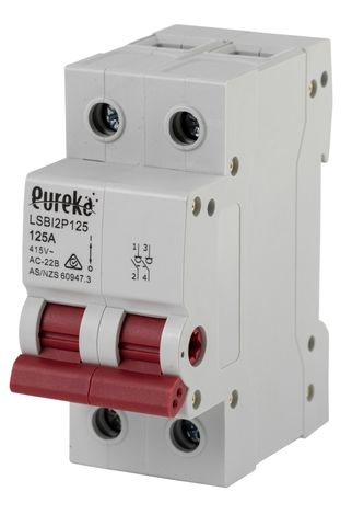 Isolator EUREKA Din Mount 2 Pole 125A