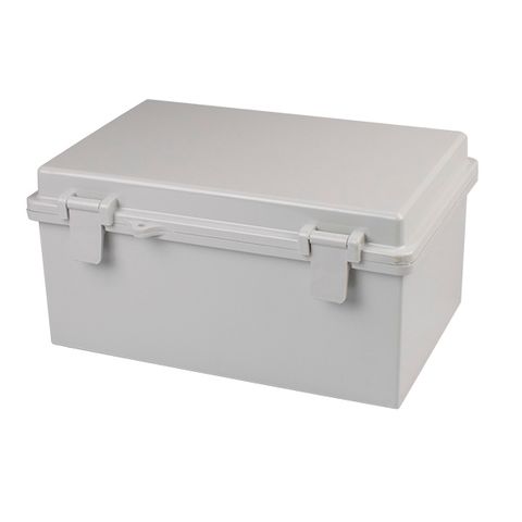 Enclosure Poly Grey Body Clear Hgd Lid 200x300X180