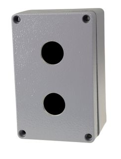 Pushbutton Enclosure Aluminium 2 Hole 57mm deep