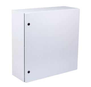 Enclosure Mild Steel RAL7035 Grey 400x600x200 Hor