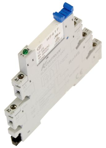 Relay and Base Ultra slim 6A, 24VAC/DC