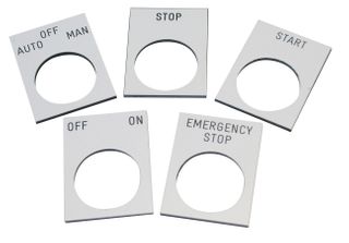 Pushbutton Legend Plate I - O - II