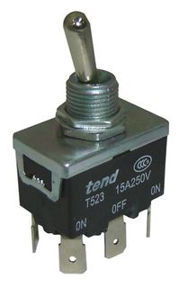 Toggle Switch 15A Double Pole On On Screw term