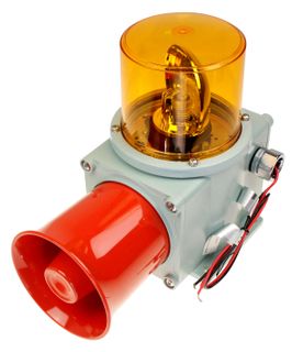 Warning lite/Sound HD IP66 Amber 24vdc Electronic