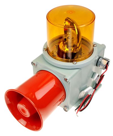 Warning lite/Sound HD IP66 Amber 24vdc Electronic