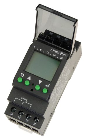 Time Clock Digi Crono 36mm Pro 7 day 2 C/O 240vac