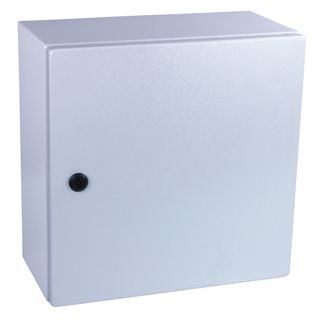Enclosure Mild Steel RAL7035 Grey 400x600x250 Hor