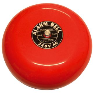 Bell 12VDC 6 Inch 93DB 60mA - Red