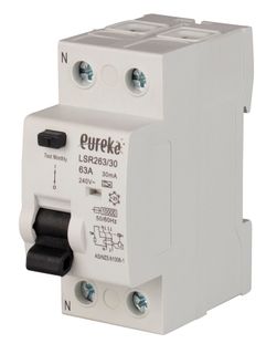 RCD EUREKA 2 Pole 63A 30mA Type A