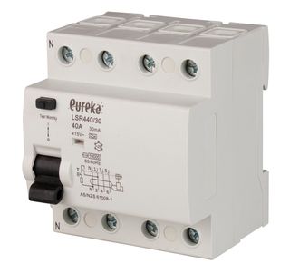 RCD EUREKA 4 Pole 40A 30mA Type A