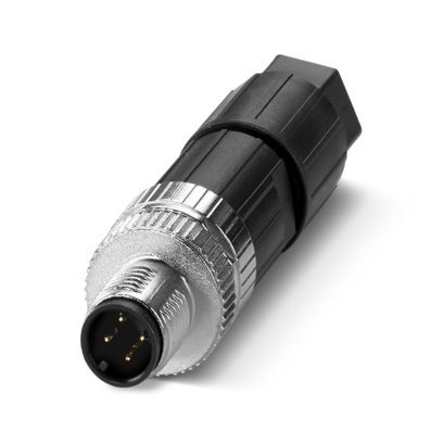 4Pos - M12  Straight Connector Plug