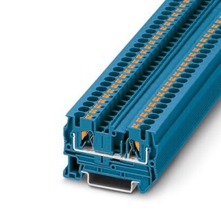 PT Terminal Block feed Through 4mm Blue