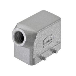 Housing 10P Alum Horizontal Hood with 4 Pins