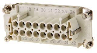 Socket Inserts 16P+E 16A Fem Socket Out No 17-32