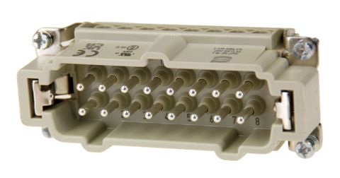 Socket Inserts 16P+E 16A Male Plug Out No 1-16