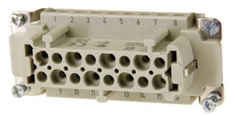 Socket Inserts 16P+E 16A Fem Socket Out No 1-16