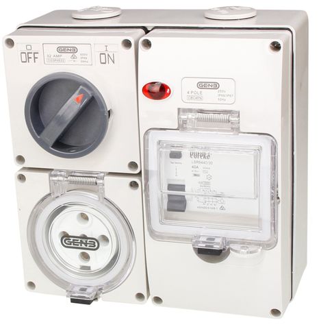 5 Pin 20A RCD Combo Sw Outlet