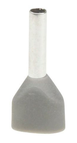 Boot Lace Pin Twin Grey 0.75 mm-8 mm len Pkt 100