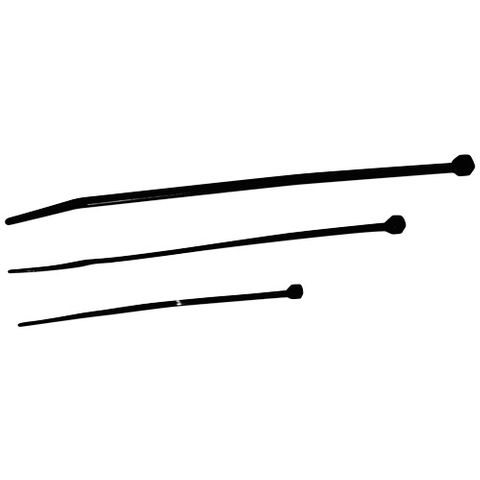 Cable Ties Black 160 x 4.8mm Pkt 100