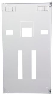 Escutcheon white MCCB m/sw with vertical MCB slots