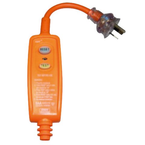 Inline RCD Unit Compatible 3 Pin 10A Plug 30Ma