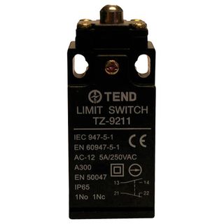 Limit Switch Plastic 5A IP65 Button Plunger