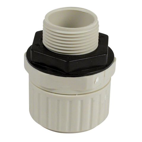 Conduit Fitting PVC 25mm Push Lock with L/Nut