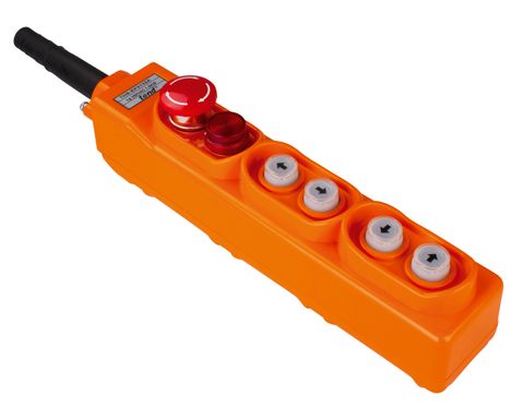 Hoist Switch 4 Button with Stop Button - Red Light