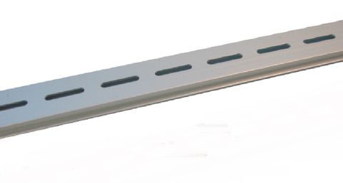 Din Rail Aluminium 1 Metre Slotted 8mm