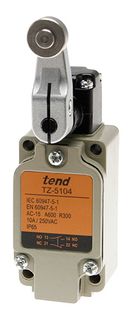 Limit Switch 10A 1P65 Non Adjustable Roller Lever