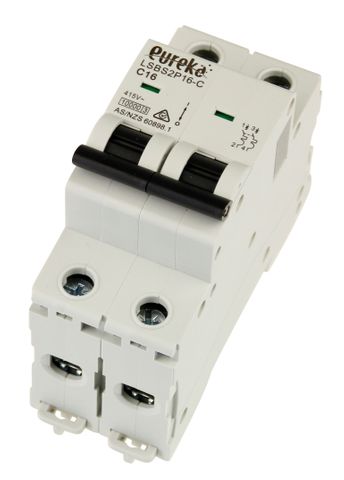 MCB EUREKA 2 Pole 2A C Curve 10kA