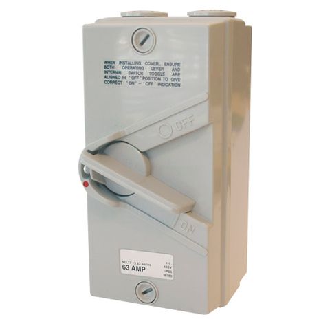 Isolator Enclosed IP56 1 Pole 32A