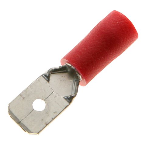 Spade Termi Red 0.5-1.5mm  5mm Stud 19A 100 PKT