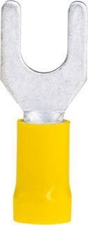 Spade Ter Yellow 2.5-6.0mm  6mm Stud 48A 50 PKT