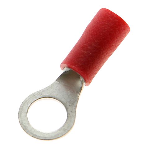 Ring Terminal Red 0.5-1.5mm  4.2mm Stud 19A 100PKT
