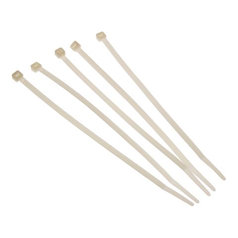 Cable Ties Natural 300 x 7.6mm Pkt 100