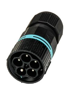 Inline Male Plug 5P 23 x 85 0.5 - 4.0 17.5A